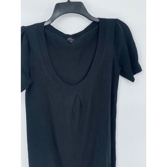 TALULA BABATON Women's Black Solid Knit With Cashmere Short Sleeve Top SZ S - Picture 3 of 11